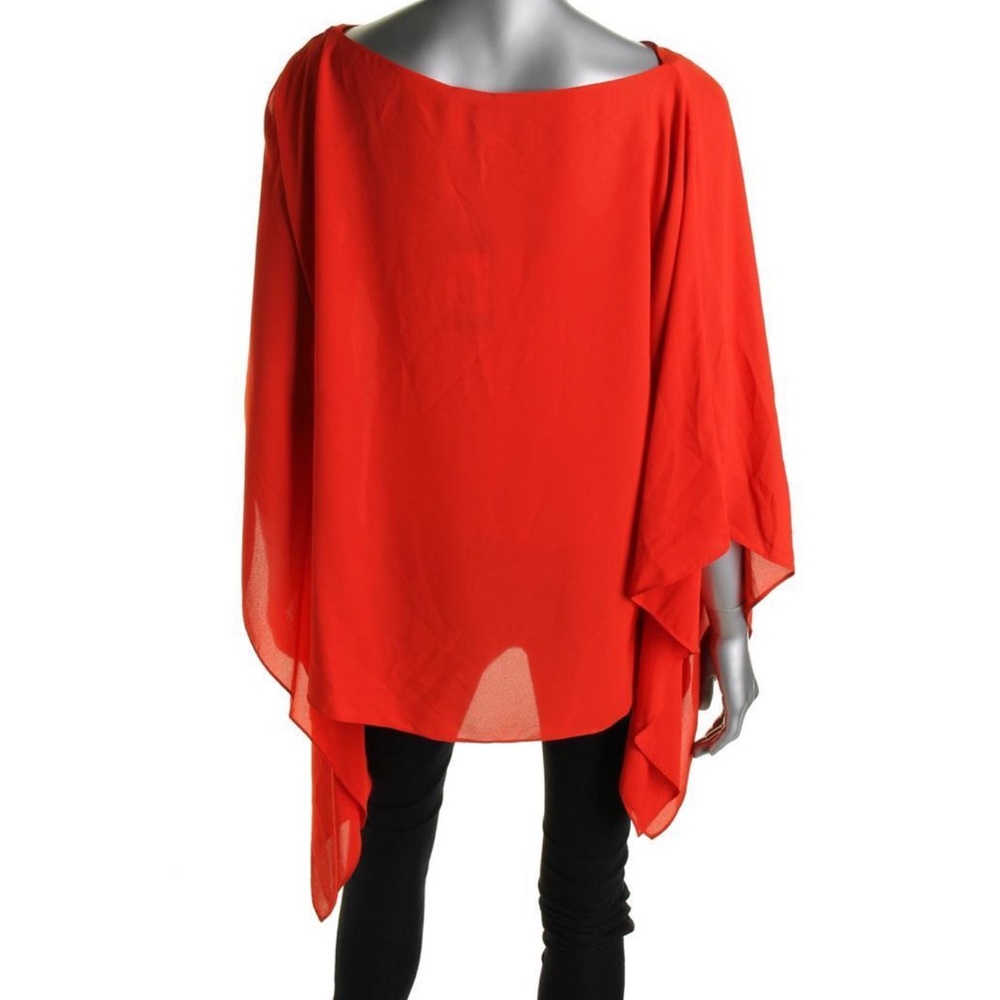NWT! Vince Camuto RED HOT Cape Top! Long Sleeves Poncho OS - Picture 8 of 8